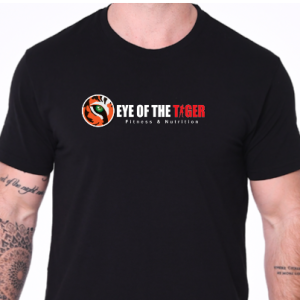 Black Tee with Eye of the Tiger logo